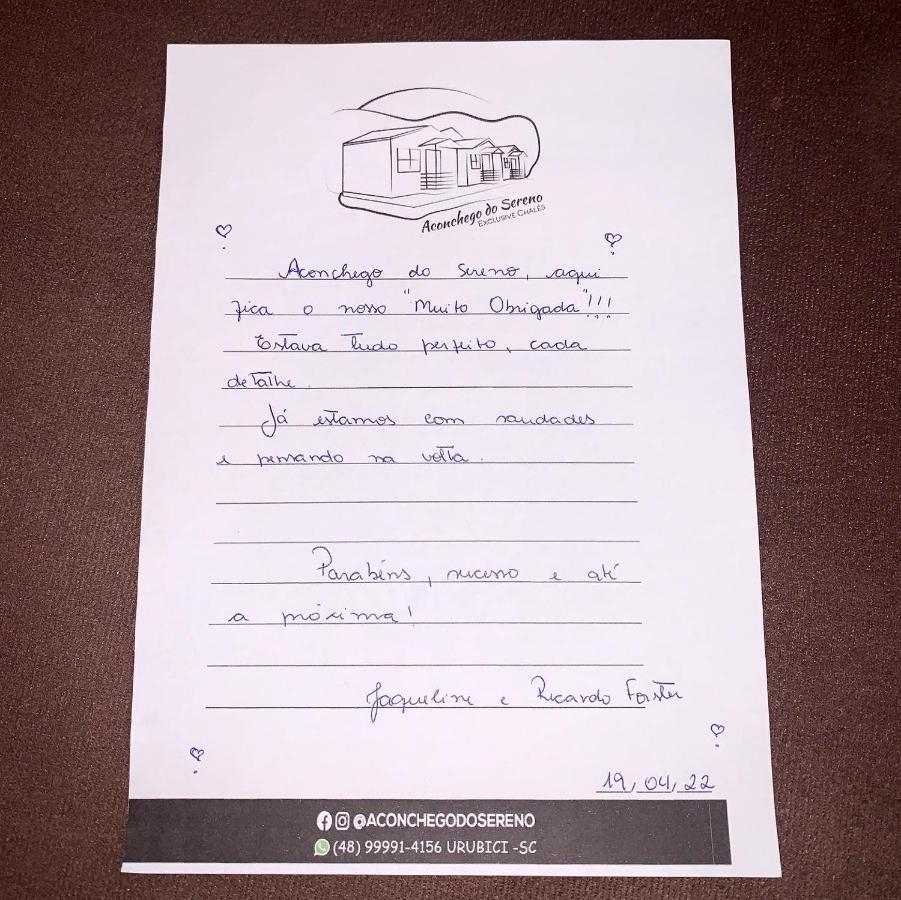 Aconchego Do Sereno Exclusive Chales Urubici Eksteriør bilde