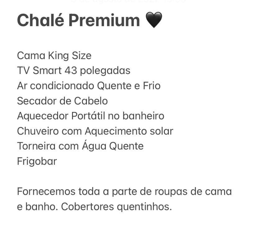 Aconchego Do Sereno Exclusive Chales Urubici Eksteriør bilde