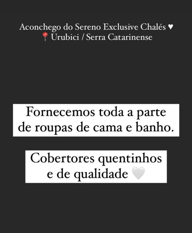 Aconchego Do Sereno Exclusive Chales Urubici Eksteriør bilde